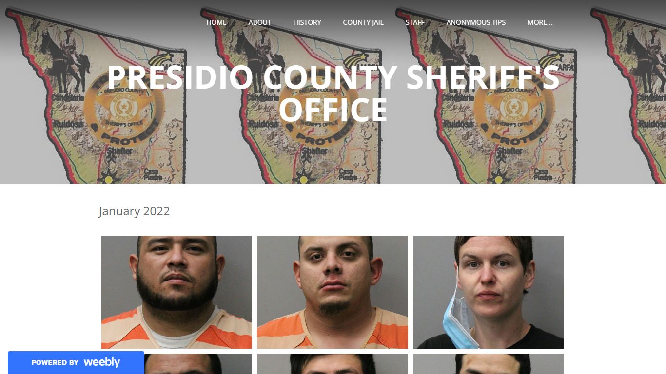 Arrests 2022 - Presidio County Sheriff's Office