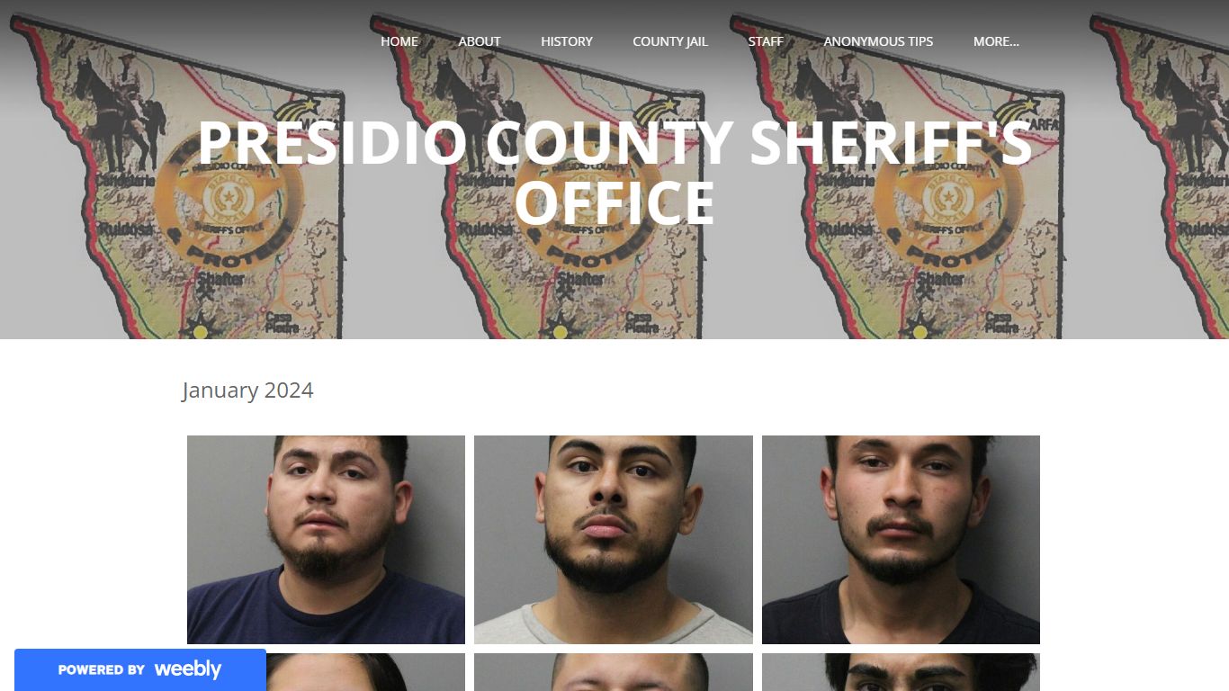 Arrests 2024 - Presidio County Sheriff's Office