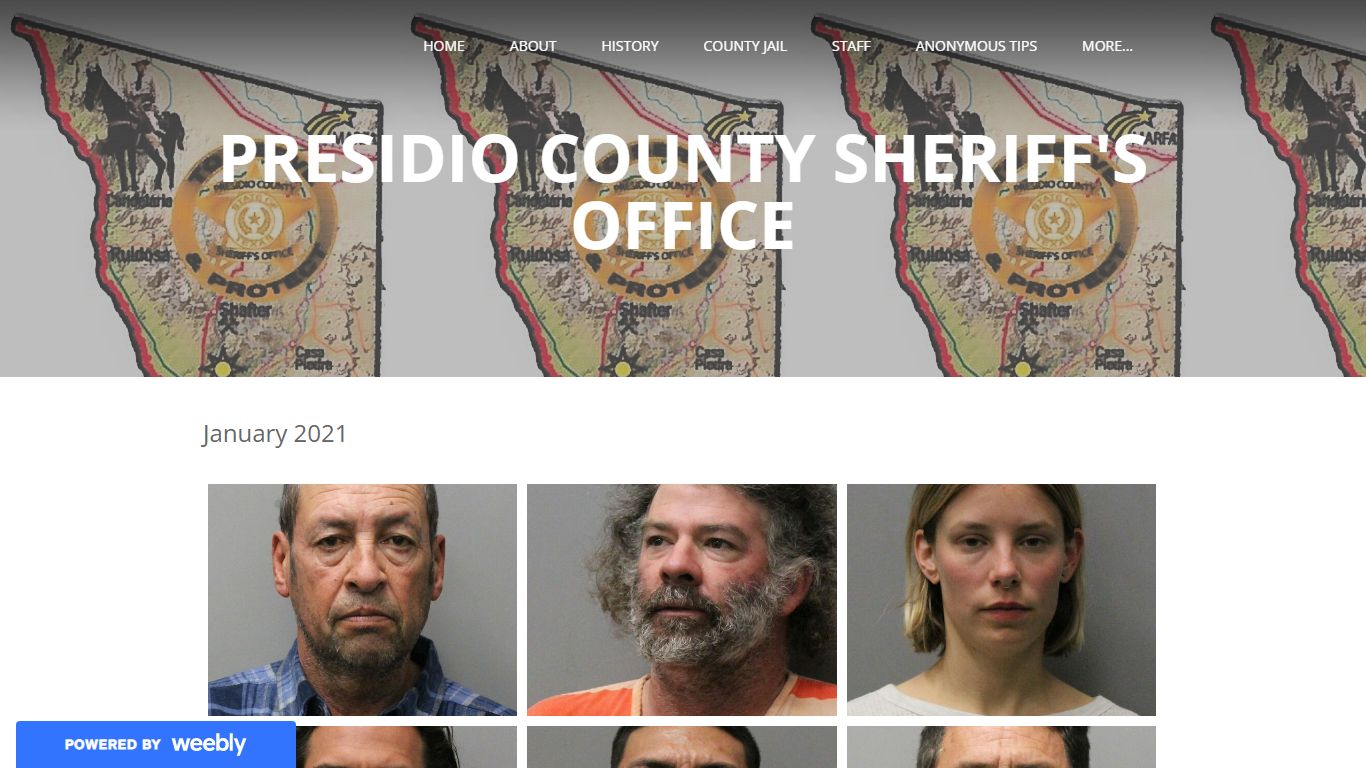 Arrests 2021 - Presidio County Sheriff's Office